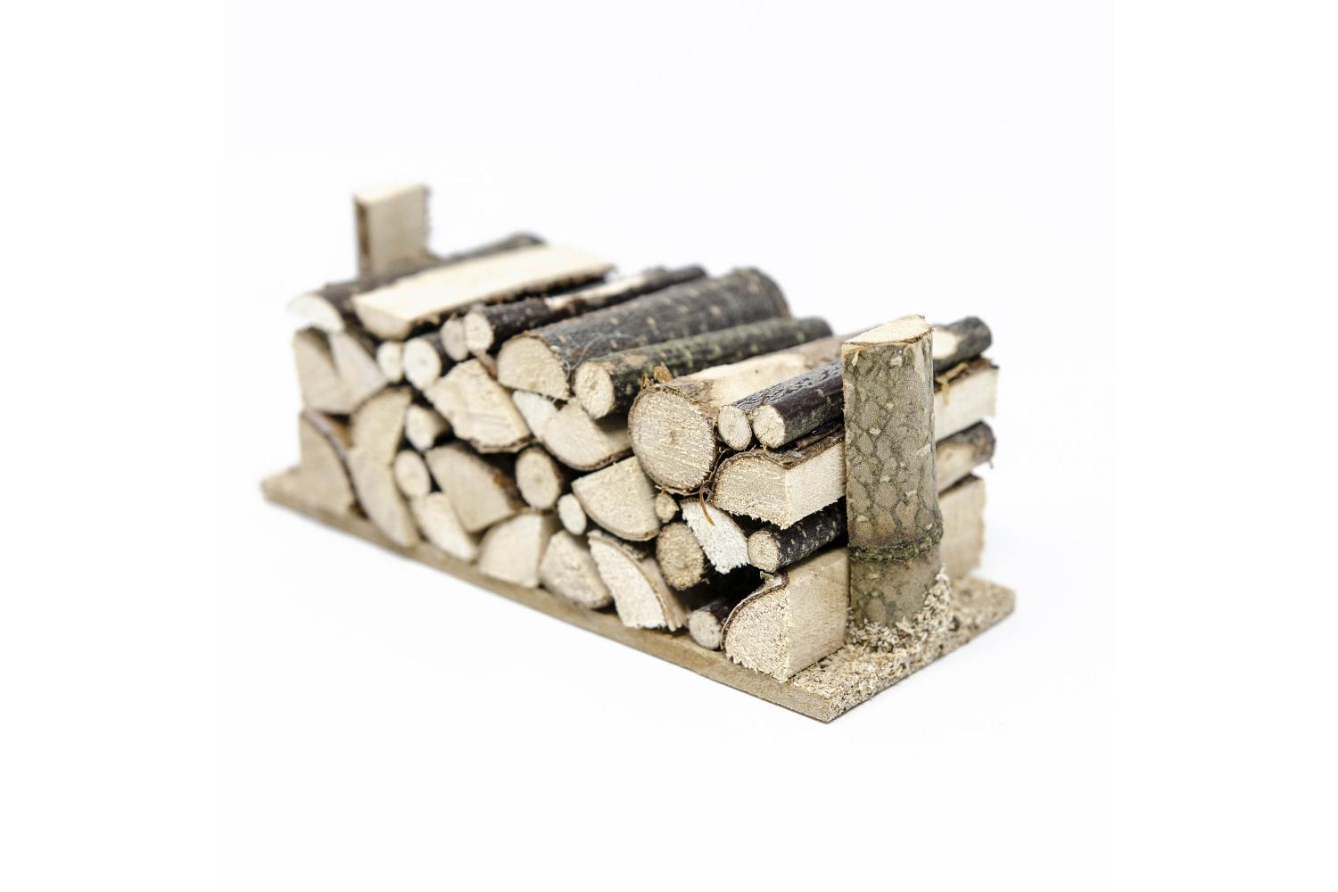 Catasta Legne Larga - Paglia, Legna, Sughero, Juta 11x4,5x4,5 cm - Paglia, Legna, Sughero, Juta