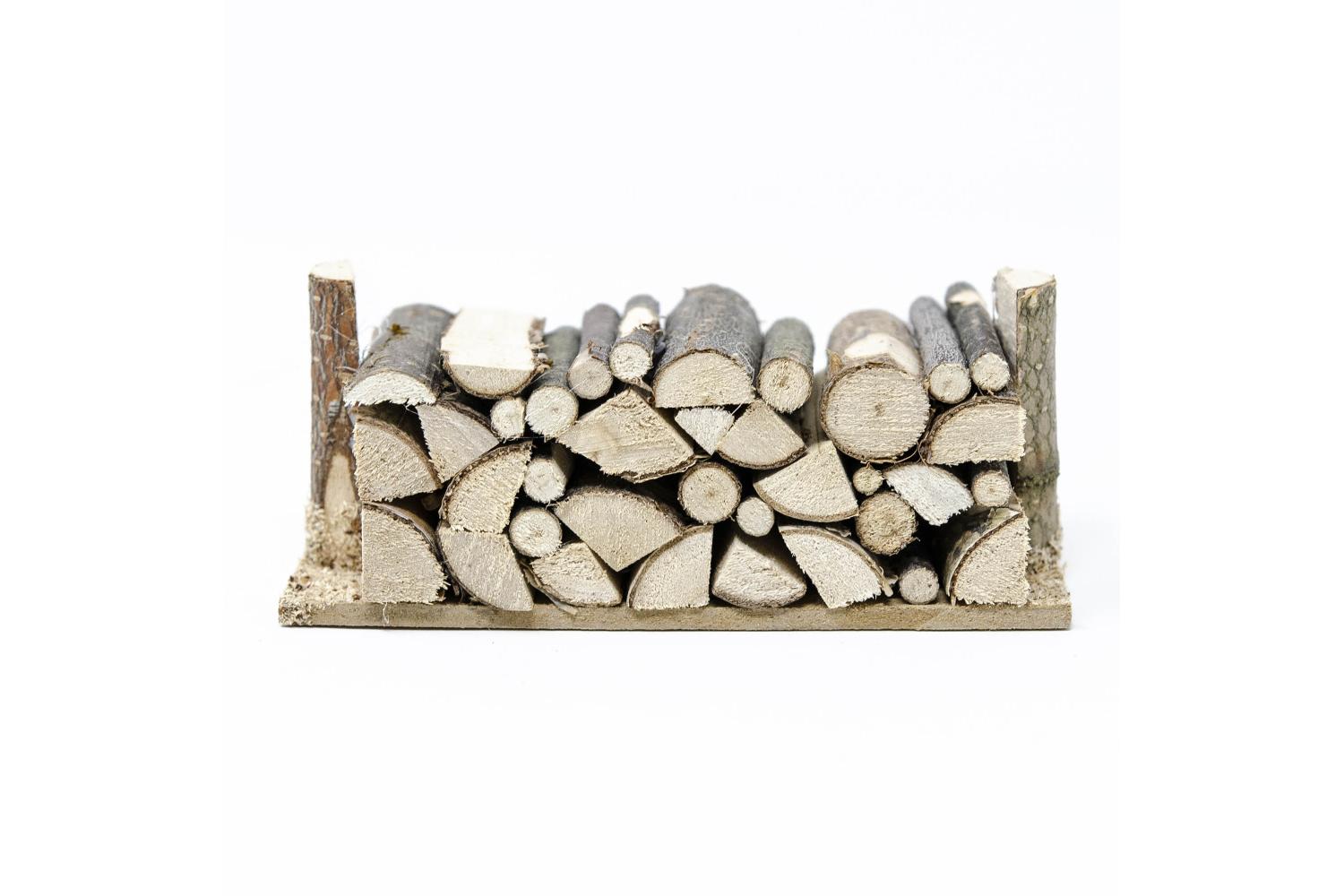 Catasta Legne Larga - Paglia, Legna, Sughero, Juta 11x4,5x4,5 cm - Paglia, Legna, Sughero, Juta