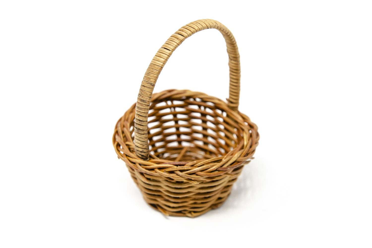 Cesta rotonda con manico - Cesti, Accessori Casa Ø 7,0 - h 11,0 cm - Cesti, Accessori Casa