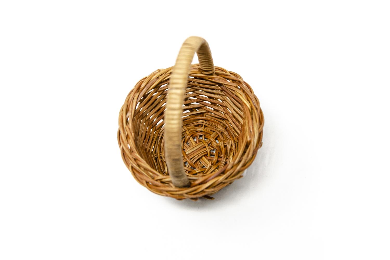 Cesta rotonda con manico - Cesti, Accessori Casa Ø 7,0 - h 11,0 cm - Cesti, Accessori Casa
