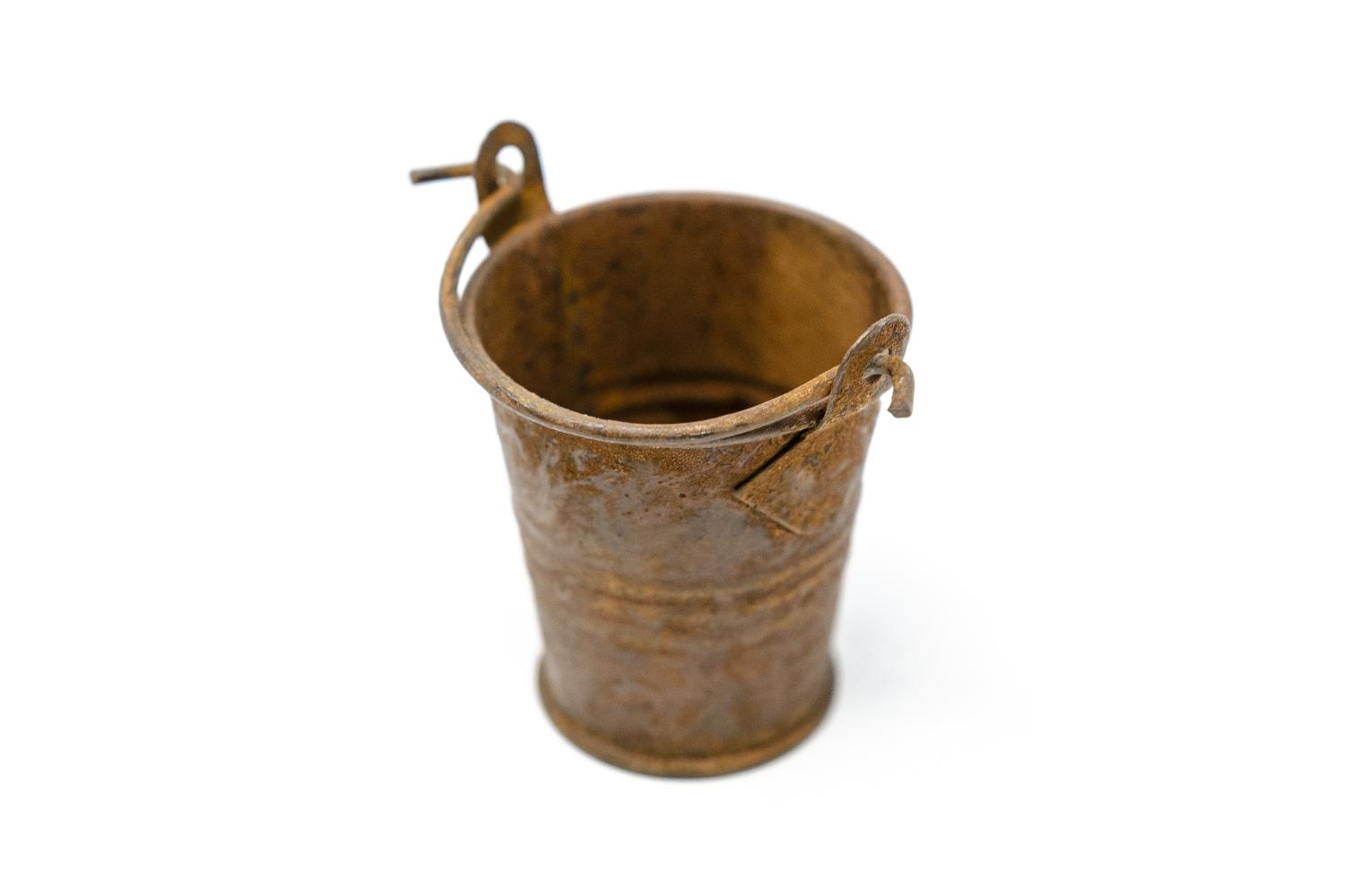 Secchio Grande - Ruggine Altezza 4,5 cm - Ruggine