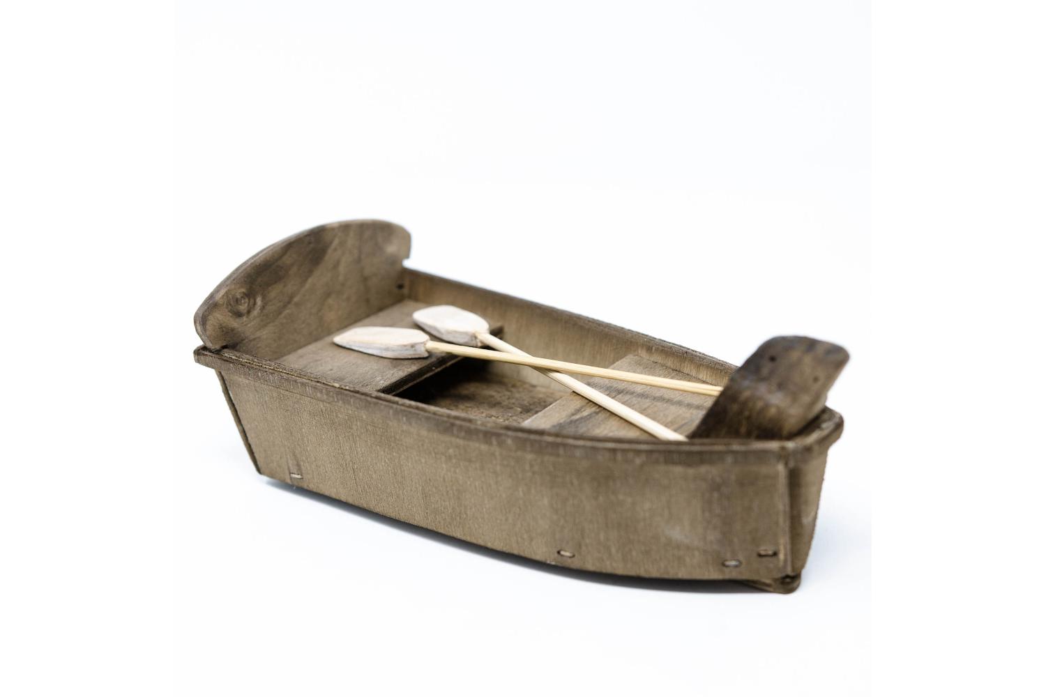 Barche in legno con remi - Acqua, Accessori L 17 cm - Acqua, Accessori
