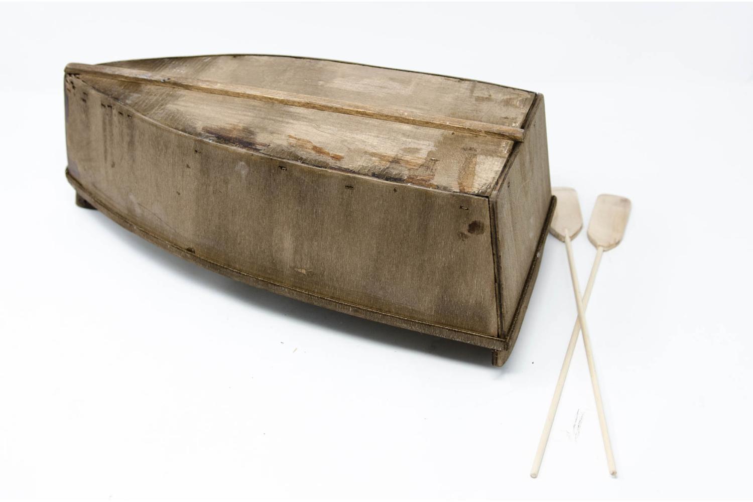 Barche in legno con remi - Acqua, Accessori L 17 cm - Acqua, Accessori