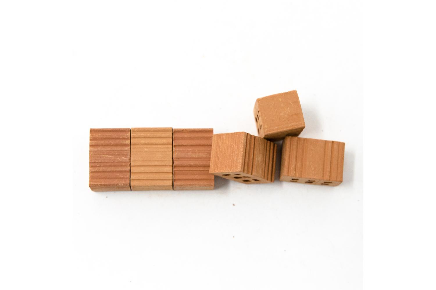 50 mattoni 15x11x10 mm - Tegole, Mattoni, Anfore