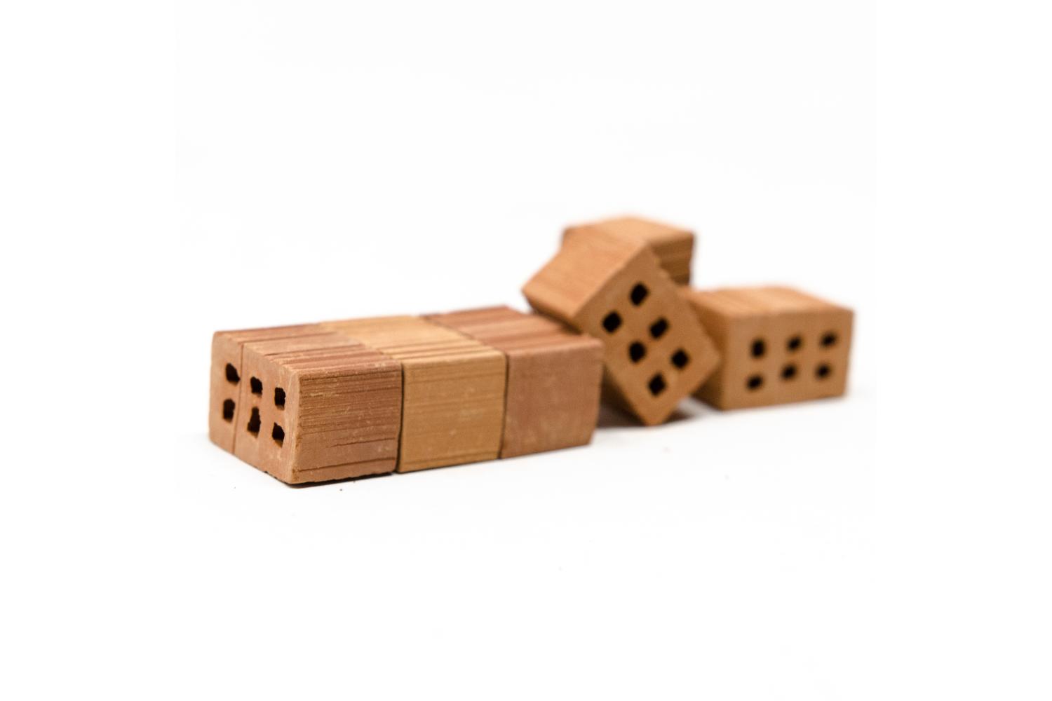 50 mattoni 15x11x10 mm - Tegole, Mattoni, Anfore