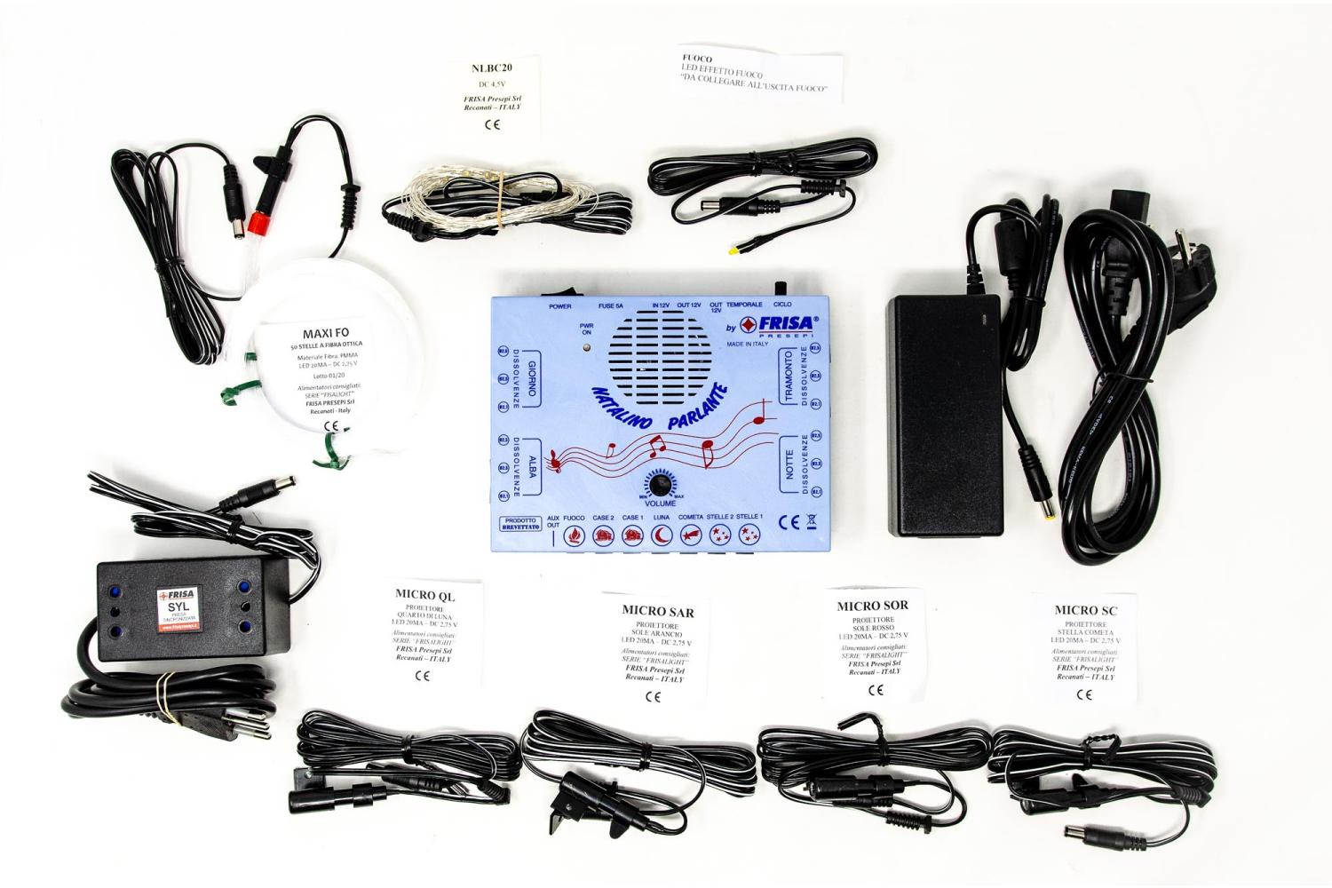  Natalino Parlante completo di strisce LED - Centraline Presepi