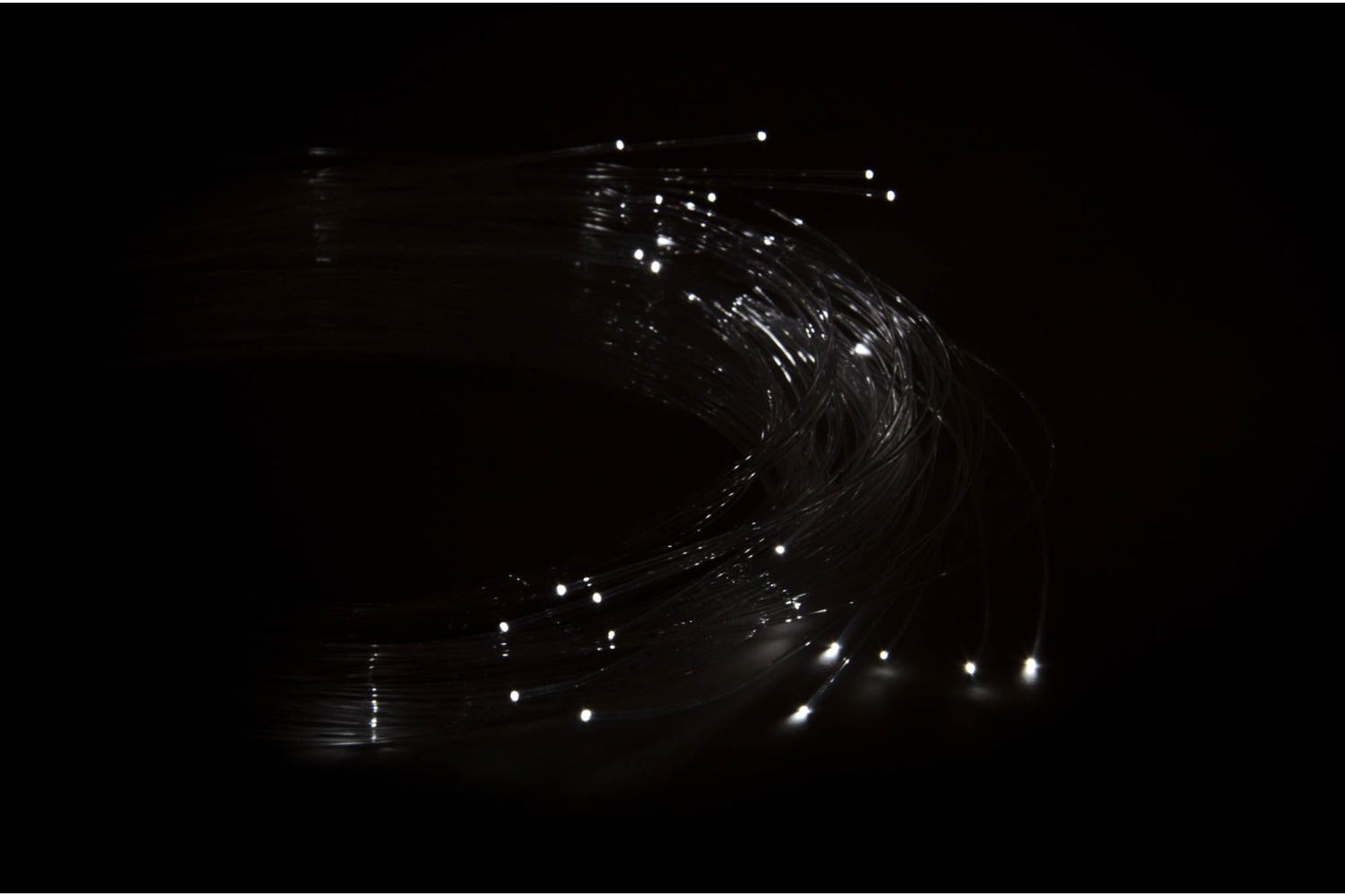  Fascio 30 fili - Accessori LED Presepe, Accessori 2,1 mm, Stelle a Fibra Ottica