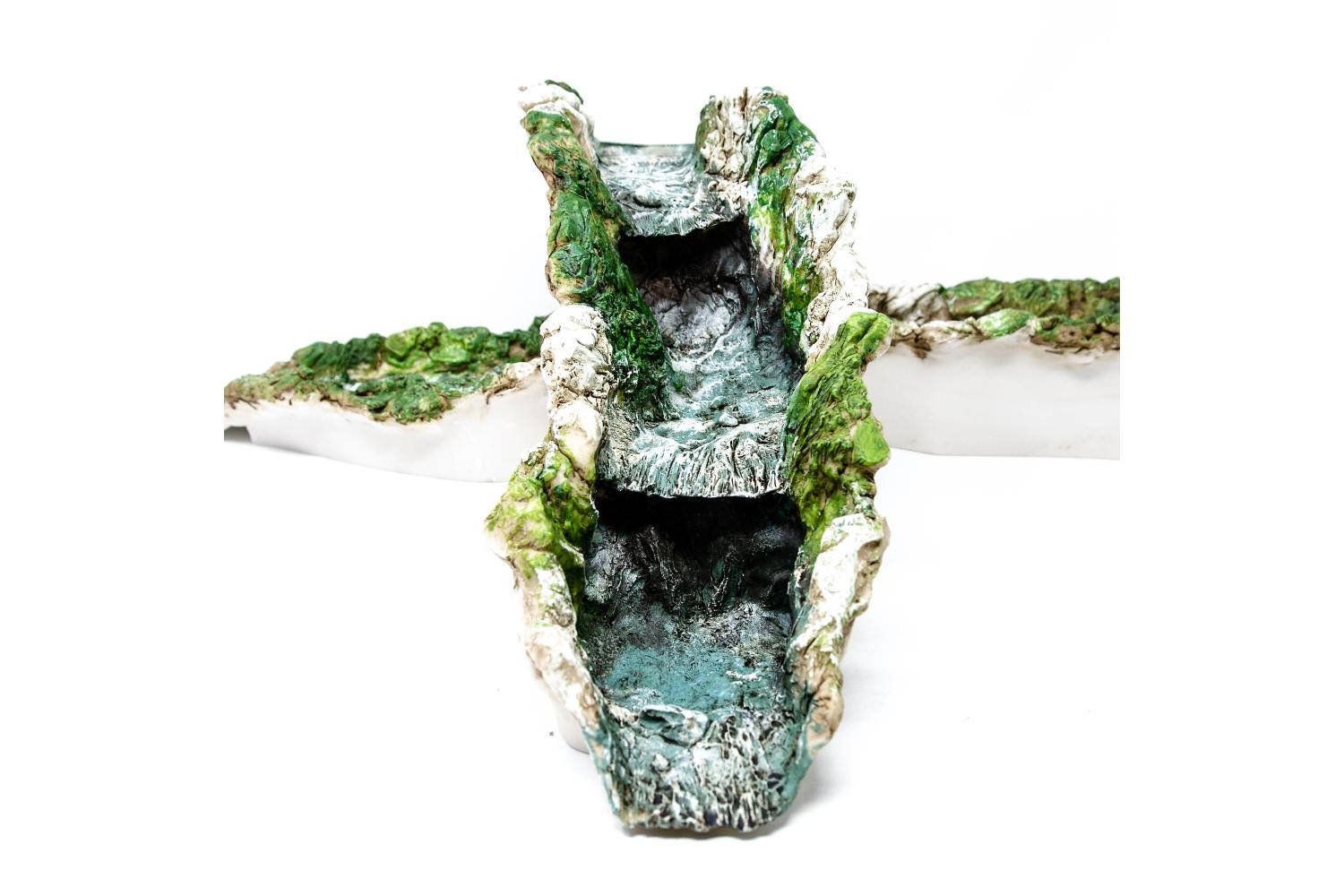38x10 cm-H15 cm - Fiumi