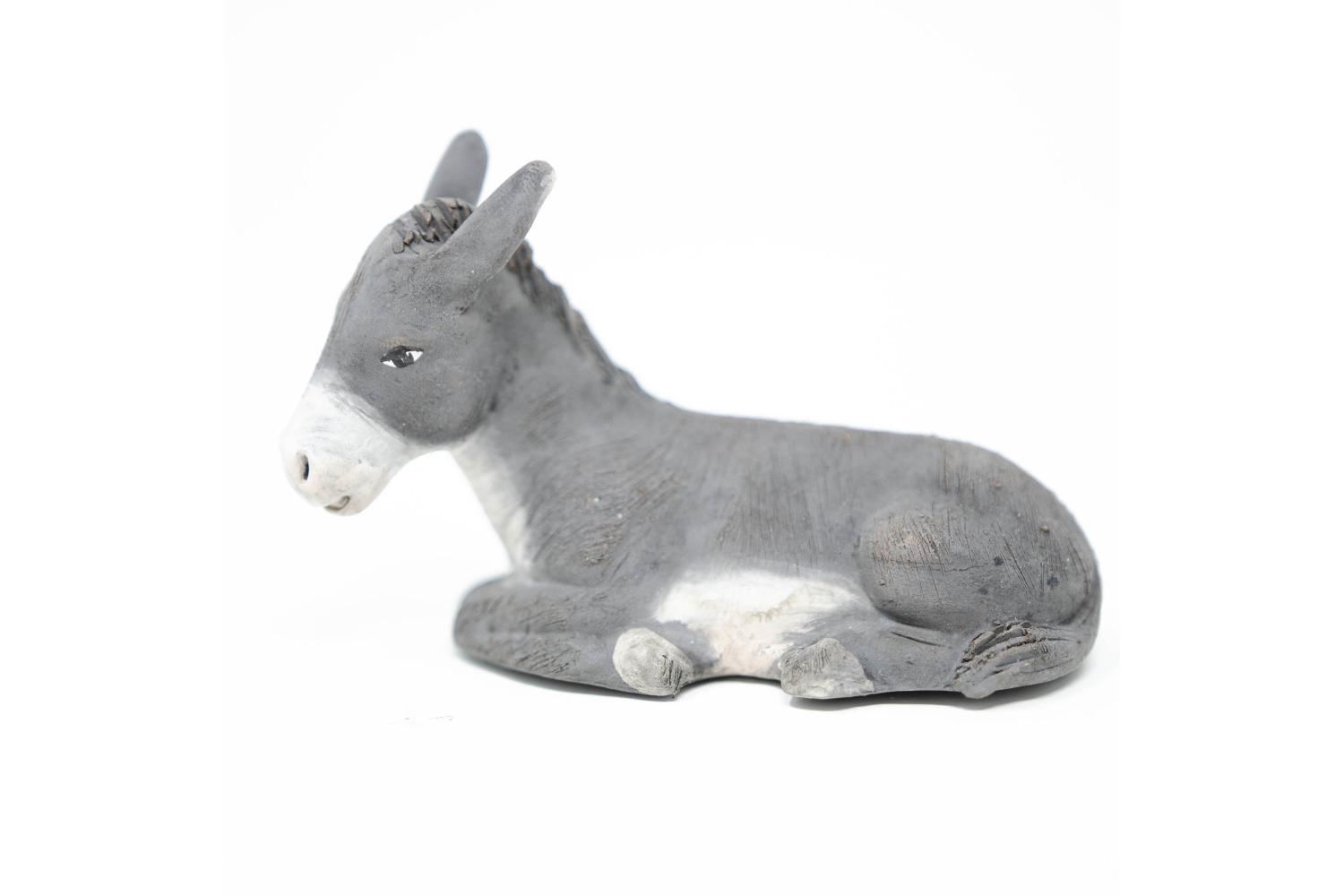 ASINO TERRACOTTA 12 CM - Fisse Vestite - 12 cm