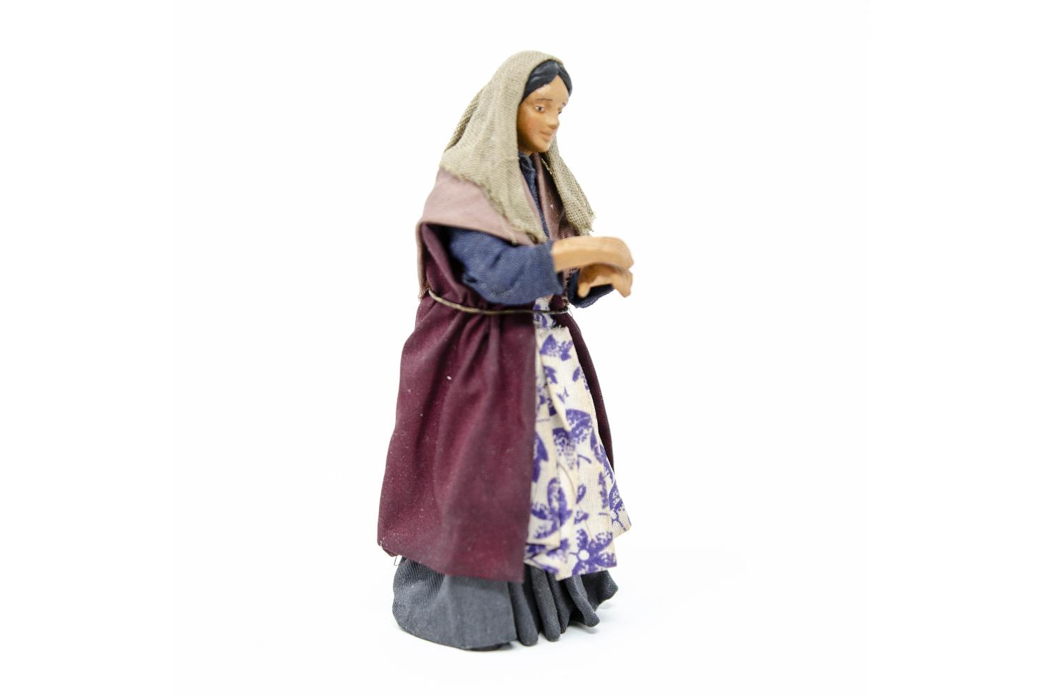 Donna Affacciata al Balcone - Fisse Vestite - 12 cm