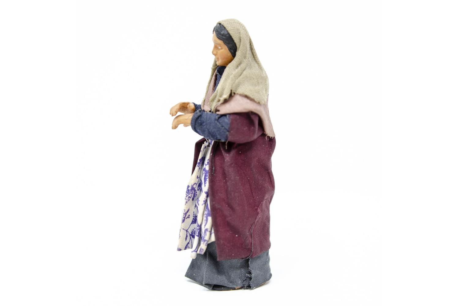 Donna Affacciata al Balcone - Fisse Vestite - 12 cm