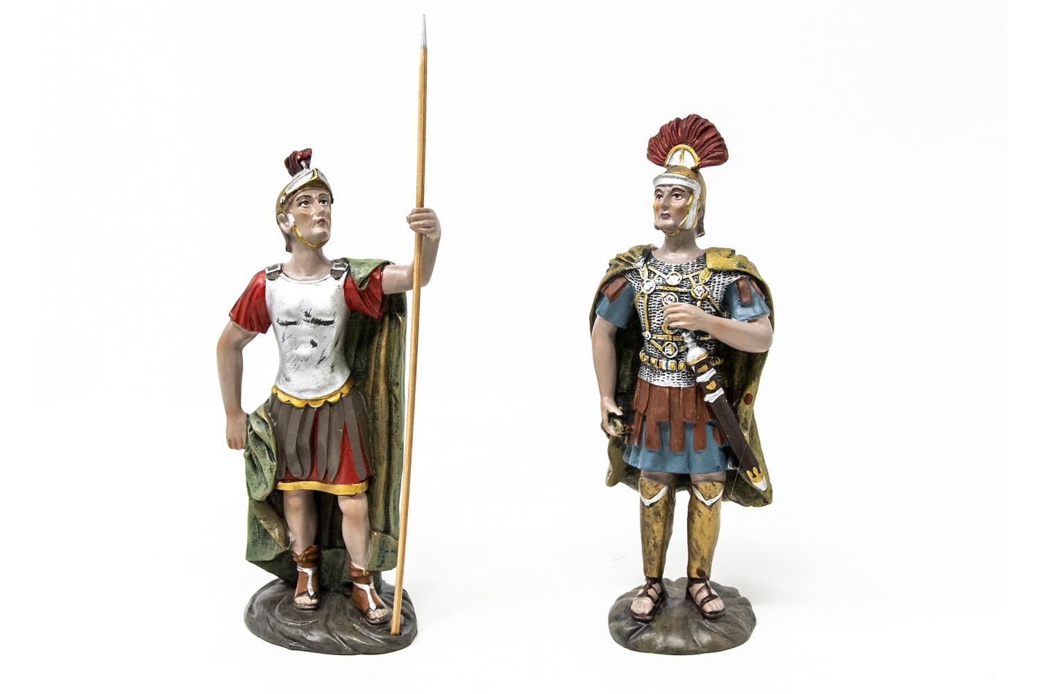 Soldati con Spada e Lancia - Soldati Romani Altezza 15 cm - Soldati Romani