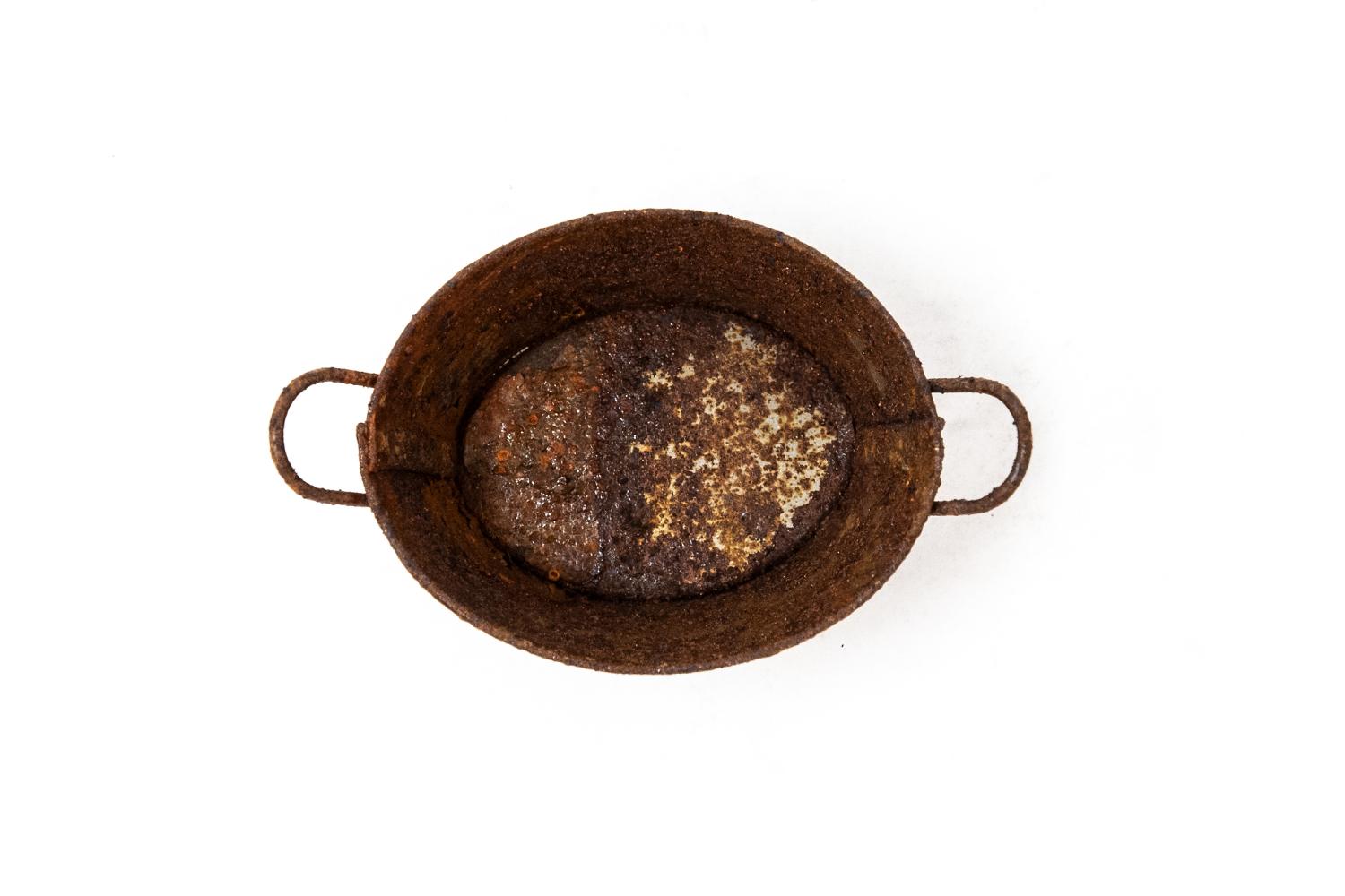 Tinozza Ovale - Ruggine Ø 3 cm - Ruggine