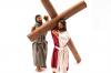 Gesù con Cireneo - h 12 cm - Scene Pasquali